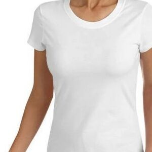 Danskin Now white short sleeve top, size XL